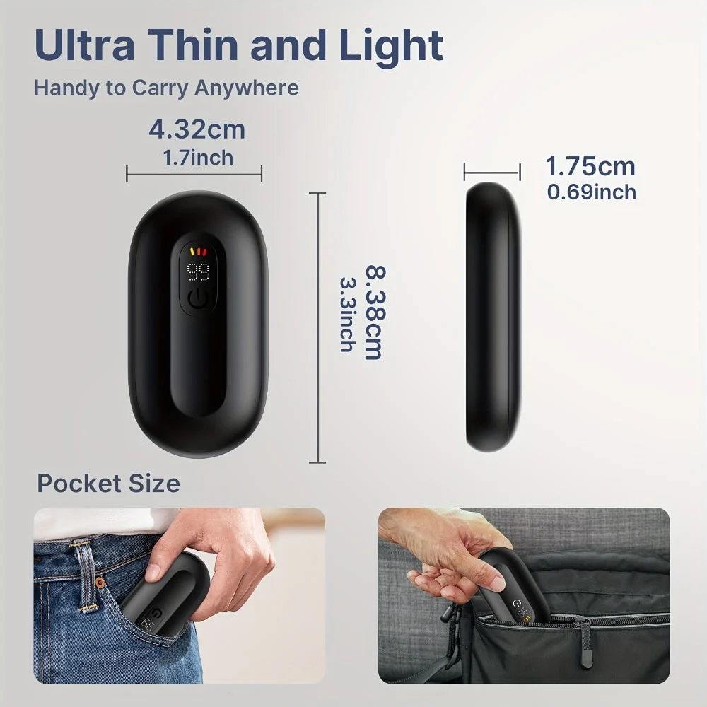 Rechargeable Hand Warmers Portable Instant Heat Dual-Pack - Image 8